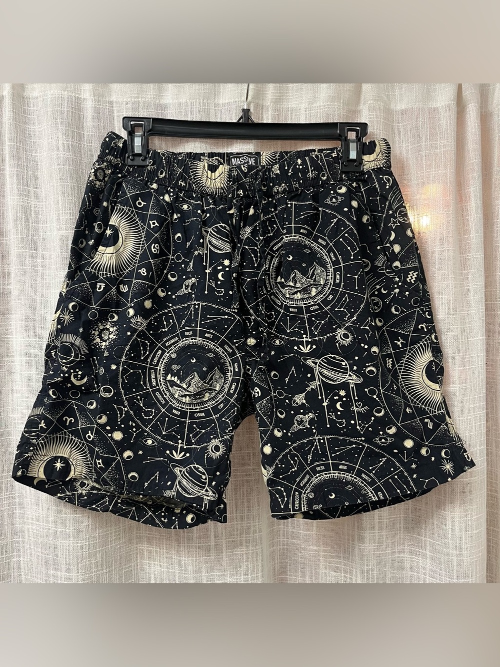 Super Massive Galaxy Shorts Size Medium Astrology Shorts Zodiac Shorts Celestial